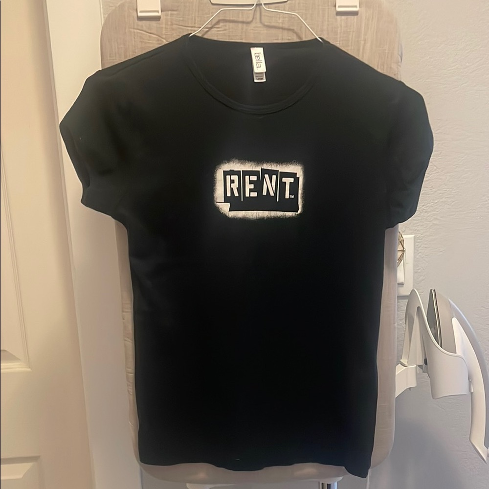 RENT Black Short Sleeve Tee